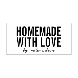 Simple Stylish Personalize Homemade with Love セルフインキングスタンプ