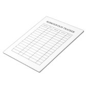 SIMPLE Subscription Tracker Notepad ノートパッド (アングル)