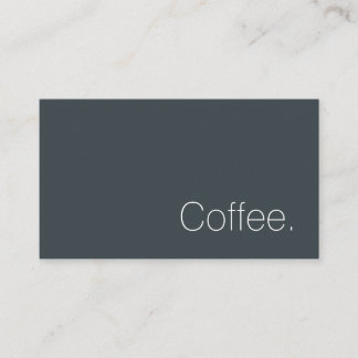 Simple Swiss Word Dark Loyalty Coffee Punch-Card ロイヤリティカード