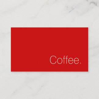 Simple Swiss Word Dark Loyalty Coffee Punch-Card ロイヤリティカード
