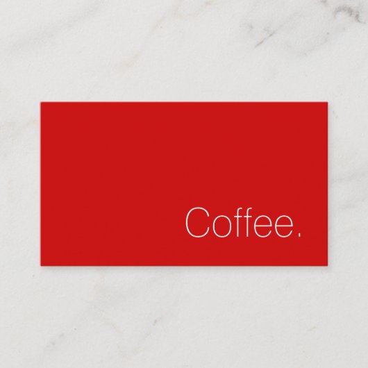 Simple Swiss Word Dark Loyalty Coffee Punch-Card ロイヤリティカード (正面)