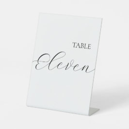 Simple Table Number Eleven  台座サイン
