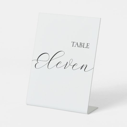 Simple Table Number Eleven  台座サイン (正面)