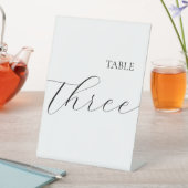 Simple Table Number Three  台座サイン (インサイチュ)
