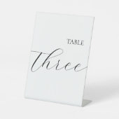 Simple Table Number Three  台座サイン (正面)