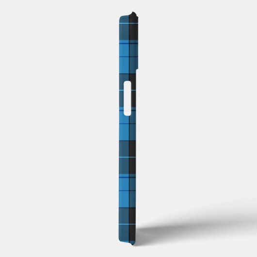 Simple tartan pattern in dark blue Case-Mate iPhoneケース (裏面 / 右)