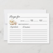 Simple Tea Party Themed Recipe Card (正面)