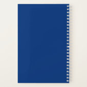 Simple Tennis Country Club Name Coach Any Color ノートブック (裏面)