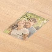 Simple Text Overlay Photo アクリル招待状 (レイダウン)