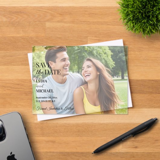 Simple Text Overlay Photo アクリル招待状 (インサイチュ (招待状))