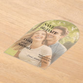 Simple Text Overlay Photo アクリル招待状 (レイダウン)