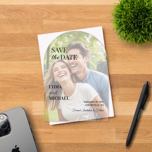 Simple Text Overlay Photo アクリル招待状 (インサイチュ (招待状))