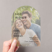 Simple Text Overlay Photo アクリル招待状 (インサイチュ (ポータブル))