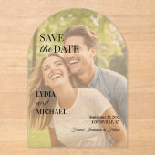 Simple Text Overlay Photo アクリル招待状 (正面)