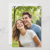 Simple Text Overlay Photo Wedding 招待状 (裏面)