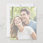 Simple Text Photo Overlay Wedding Menu (裏面)