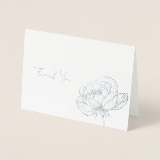 Simple Thank You 箔カード (正面)