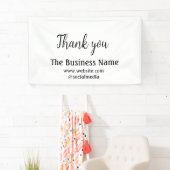 Simple thank you add business name details text  t 横断幕 (インサイチュ)