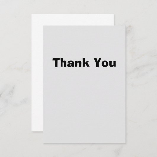 Simple Thank You Card サンキューカード (正面/裏面)