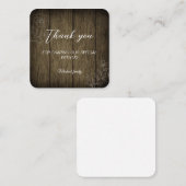 Simple thank you card  スクエア名刺 (正面/裏面)