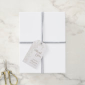 Simple Thank You Cross Floral Christian Baptism ギフトタグ (より糸付き)