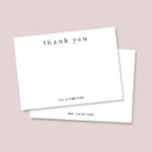 Simple Thank You Family Name Stationery ノートカード