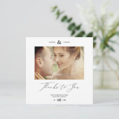 Simple Thanks To You Custom Photo Couple Wedding (スタンド正面)