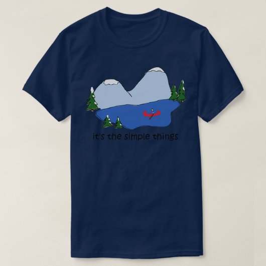 Simple Things Canoe Tシャツ (デザイン正面)