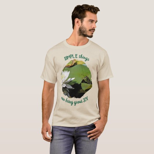 Simple Things Frog Inspirational Quote  Tシャツ (正面フル)