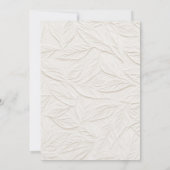 Simple Timeless Calligraphy Wedding 招待状 (裏面)