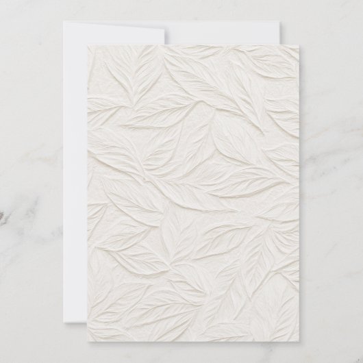 Simple Timeless Calligraphy Wedding 招待状 (裏面)