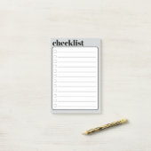 Simple To Do Checklist Sticky Notes Pad, 4" x 6" ポストイット (デスク上)