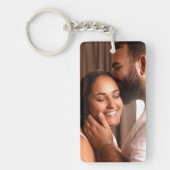 Simple To My Man Script and Photo Double Sided キーホルダー (正面)