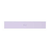 Simple Trendy Lavender | Initials Wedding 招待状ベリーバンド (フラット)