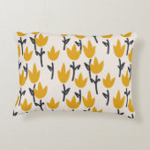Simple tulip flower seamless pattern アクセントクッション (裏面)