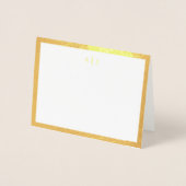 Simple Two Monogram Gold Border 箔カード (正面)
