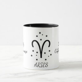 Simple Typoghraphy Aries Zodiac Coffee マグカップ