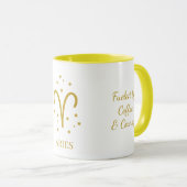 Simple Typoghraphy Aries Zodiac Symbol Coffee マグカップ (正面右)
