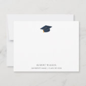 Simple Typographic Graduate Celebration ノートカード (正面)