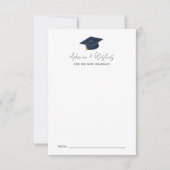 Simple Typographic Graduate Wisdom ノートカード (正面)