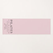 Simple Typography Custom Pink Pilates Princess ヨガマット (正面(横))