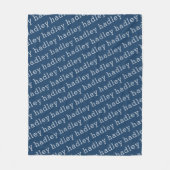 Simple Typography Name Fleece Blanket フリースブランケット (正面)