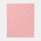 Simple Typography Name Fleece Blanket フリースブランケット (正面)