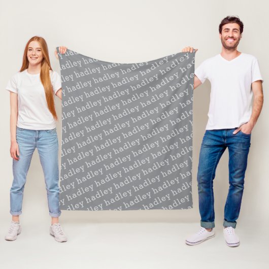 Simple Typography Name Fleece Blanket フリースブランケット (インサイチュ)