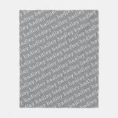 Simple Typography Name Fleece Blanket フリースブランケット (正面)