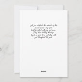 Simple Typography NOEL Dusty Blue Christmas シーズンカード (裏面)