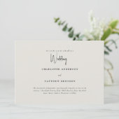 Simple Us Cream No Parents 結婚's 招待状 (スタンド正面)