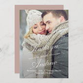 Simple Us Editable Color日付カードの保存 サンキューカード (正面/裏面)