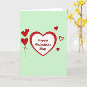 Simple Valentines Day Hearts Card カード (黄色い花)