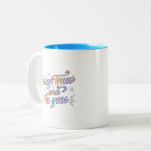 Simple Vibrant Sparkles Stay True and Be You ツートーンマグカップ (正面左)